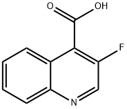 3-フルオロキノリン-4-カルボン酸 化学構造式