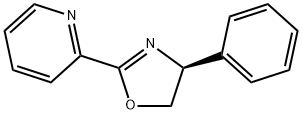 (R)-2-(4-苯基-4,5-二氢-噁唑-2-基)-吡啶, 153880-57-0, 结构式