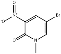 5-ブロモ-1-メチル-3-ニトロピリジン-2(1H)-オン 化学構造式