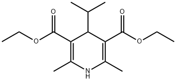 2,6-Dimethyl-4-isopropyl-1,4-dihydro-3,5-pyridinedicarboxylic acid diethyl ester Structure