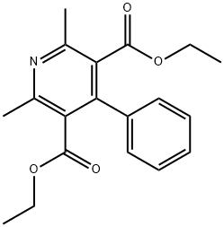 Diethyl 2,6-dimethyl-4-phenyl-3,5-pyridinedicarboxylate Structure