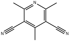2,4,6-Trimethylpyridine-3,5-dicarbonitrile Struktur
