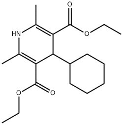 DIETHYL 4-CYCLOHEXYL-2,6-DIMETHYL-1,4-DIHYDROPYRIDINE-3,5-DICARBOXYLATE Structure