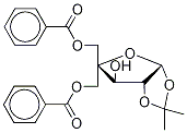 5-Benzoyl-4-benzoyloxymethyl-1,2-O-isopropylidene-α-D-xylofuranose Structure