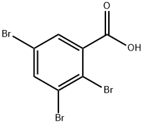 2,3,5-トリブロモ安息香酸 化学構造式