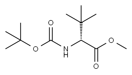 D-VALINE, N-[(1,1-DIMETHYLETHOXY)CARBONYL]-3-METHYL-, METHYL ESTER Structure