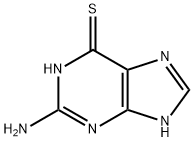 6-硫鸟嘌呤,154-42-7,结构式