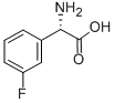 (S)-氨基-(3-氟-苯基)-乙酸, 154006-66-3, 结构式