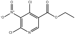 4,6-Dichloro-5-nitronicotinic acid ethyl ester Struktur