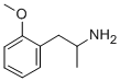 1-(2-甲氧苯基)-2-丙胺,15402-84-3,结构式