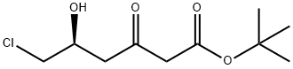 TERT-BUTYL (S)-6-CHLORO-5-HYDROXY-3-OXOHEXANOATE 化学構造式