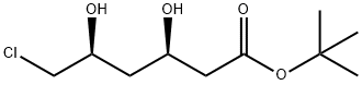 tert-butyl (3R,5S)-6-chloro-3,5-dihydroxyhexanoate Struktur