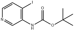 (4-IODO-PYRIDIN-3-YL)-CARBAMIC ACID TERT-BUTYL ESTER Structure