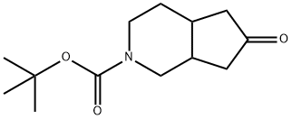 6-オキソオクタヒドロ-2H-シクロペンタ[C]ピリジン-2-カルボン酸TERT-ブチル 化学構造式