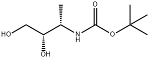 Carbamic acid, [(1S,2S)-2,3-dihydroxy-1-methylpropyl]-, 1,1-dimethylethyl Struktur