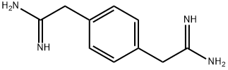 2-(4-CARBAMIMIDOYLMETHYL-PHENYL)-ACETAMIDINE Struktur