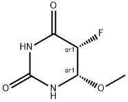 2,4(1H,3H)-Pyrimidinedione,5-fluorodihydro-6-methoxy-,cis-(9CI) Structure