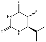 2,4(1H,3H)-Pyrimidinedione,5-fluorodihydro-6-(1-methylethyl)-,trans-(9CI) 结构式
