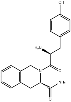 H-TYR-L-1,2,3,4-TETRAHYDROISOQUINOLINE-3-CARBOXAMIDE · HCL,154121-70-7,结构式