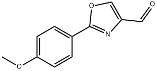 2-(4-甲氧基苯基)-噁唑-4-甲醛 结构式