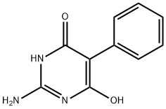2-アミノ-5-フェニル-4,6-ピリミジンジオール 化学構造式