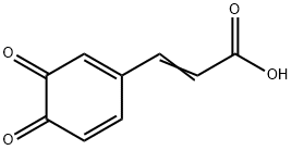 4-(2-CARBOXYVINYL)-1,2-BENZOQUINONE, 15416-77-0, 结构式