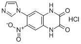 1,4-二氢-6-(1H-咪唑-1-基)-7-硝基-2,3-喹喔啉二酮单盐酸盐 结构式