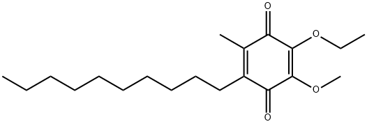 6-decyl-3-ethoxy-2-methoxy-5-methyl-1,4-benzoquinone 化学構造式