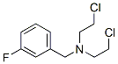 N,N-Bis(2-chloroethyl)-m-fluorobenzylamine Struktur