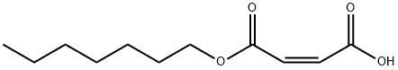 (Z)-2-Butenedioic acid hydrogen 1-heptyl ester Struktur