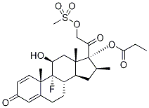 Betamethasone 17-Propionate 21-Mesylate Structure