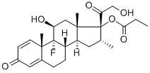 地塞米松17-丙酸酯 结构式