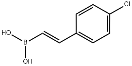 TRANS-2-(4-クロロフェニル)ビニルボロン酸 塩化物 化学構造式