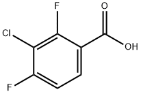 3-Chloro-2,4-difluorobenzoic acid Struktur