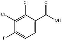 2,3-二氯-4-氟苯甲酸,154257-76-8,结构式