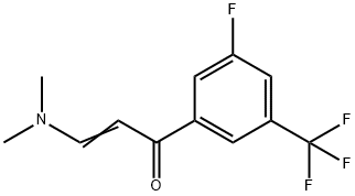 (E)-3-(dimethylamino)-1-[3-fluoro-5-(trifluoromethyl)phenyl]-2-propen-1-one Structure