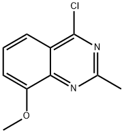 4-CHLORO-8-METHOXY-2-METHYL-QUINAZOLINE Struktur