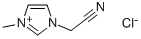 1-(Cyanomethyl)-3-methylimidazolium chloride Structure