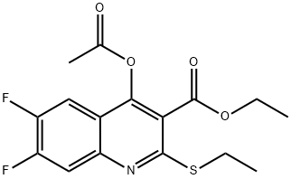 154330-68-4 4-乙酰氧基-6,7-二氟-2-乙硫基喹啉-3-羧酸乙酯