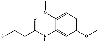 3-chloro-N-(2,5-dimethoxyphenyl)propanamide Structure