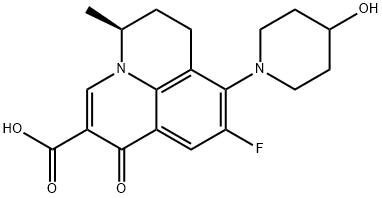 9-フルオロ-6,7-ジヒドロ-8-(4-ヒドロキシピペリジノ)-5β-メチル-1-オキソ-1H,5H-ベンゾ[ij]キノリジン-2-カルボン酸