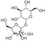 BETA-D-[1-13C]FRUCTOFURANOSYL ALPHA-D-GLUCOPYRANOSIDE, 154368-11-3, 结构式