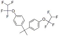 2,2-ビス[4-(1,1,2,2-テトラフルオロエトキシ)フェニル]プロパン 化学構造式