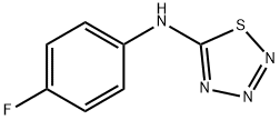 N-(4-Fluorophenyl)-1,2,3,4-thiatriazol-5-amine Structure