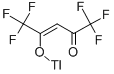 ヘキサフルオロアセチルアセトナトタリウム 化学構造式