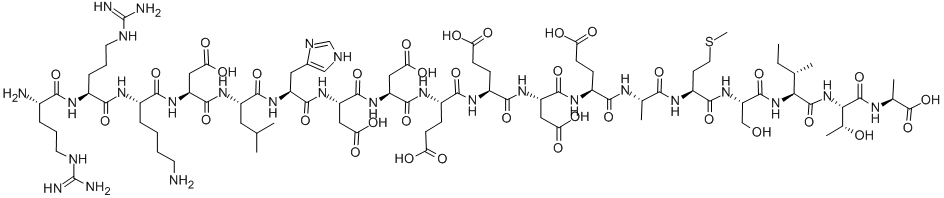 RRKDLHDDEEDEAMSITA Structure