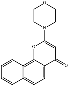 2-(4-吗啉基)-4H-萘并[1,2-B]吡喃-4-酮,154447-35-5,结构式