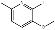 2-ヨード-3-メトキシ-6-メチルピリジン 化学構造式