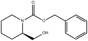 (+)-2-(Hydroxymethyl)-1-piperidinecarboxylic Acid Phenylmethyl Ester Structure