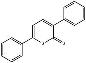 3,6-Diphenyl-2H-thiopyran-2-thione Struktur